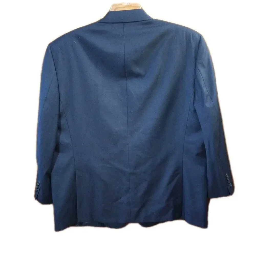 Lauren Ralph Lauren‎ Men's Black Label Wool Blend Blazer 48R Navy Sport Jacket